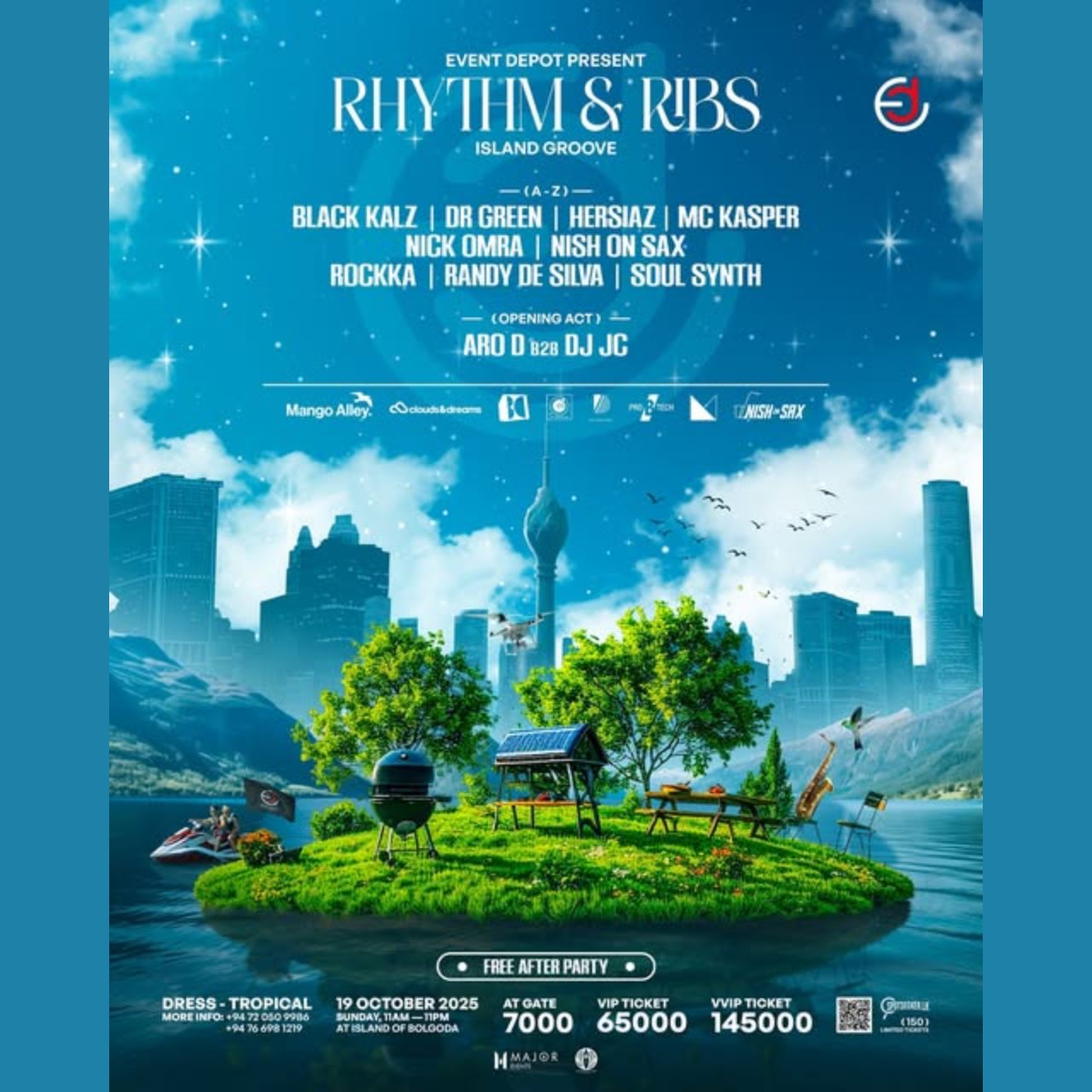 RHYTHM & RIBS โ Island Groove
