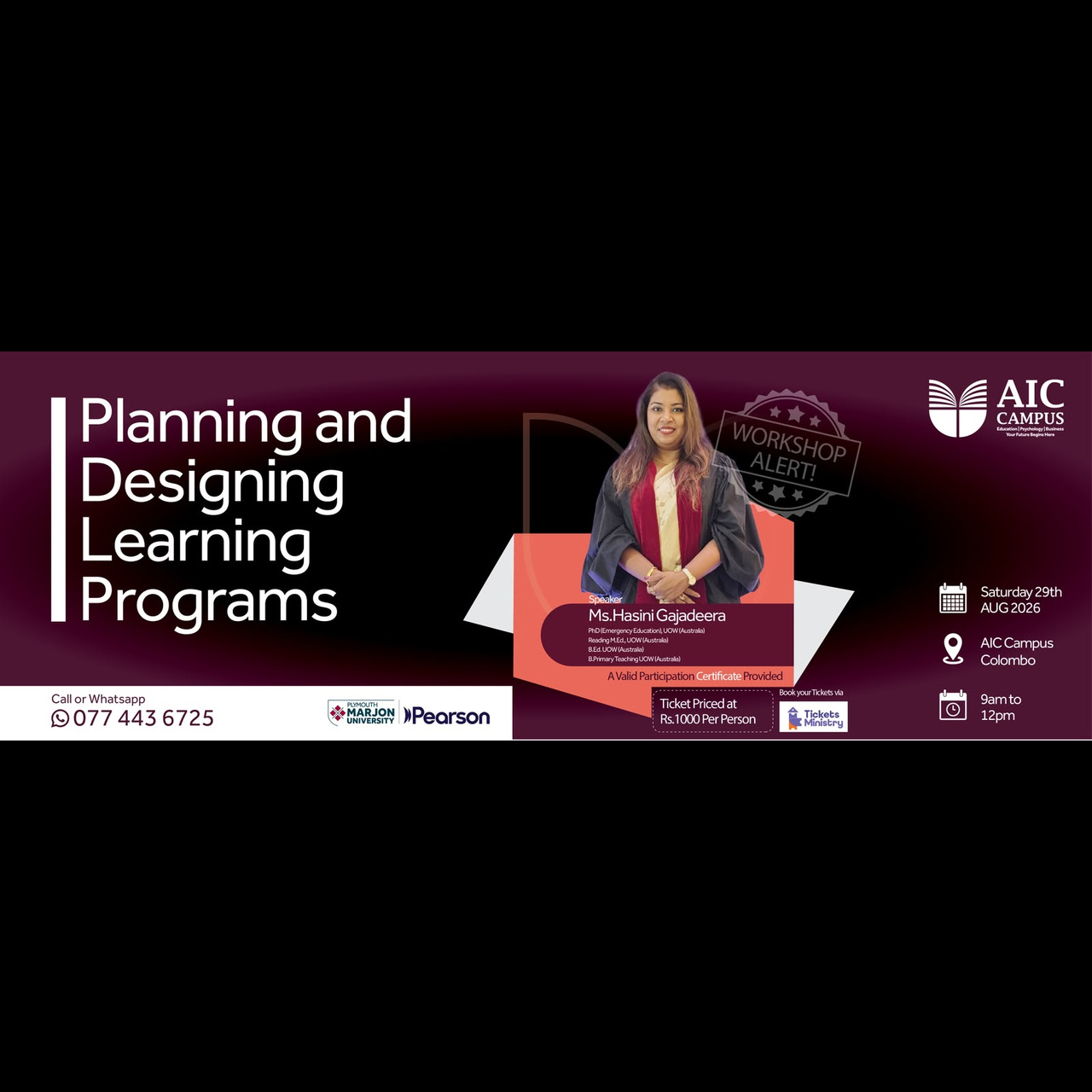 PLANNING AND DESIGNING LEARNING PROGRAMS