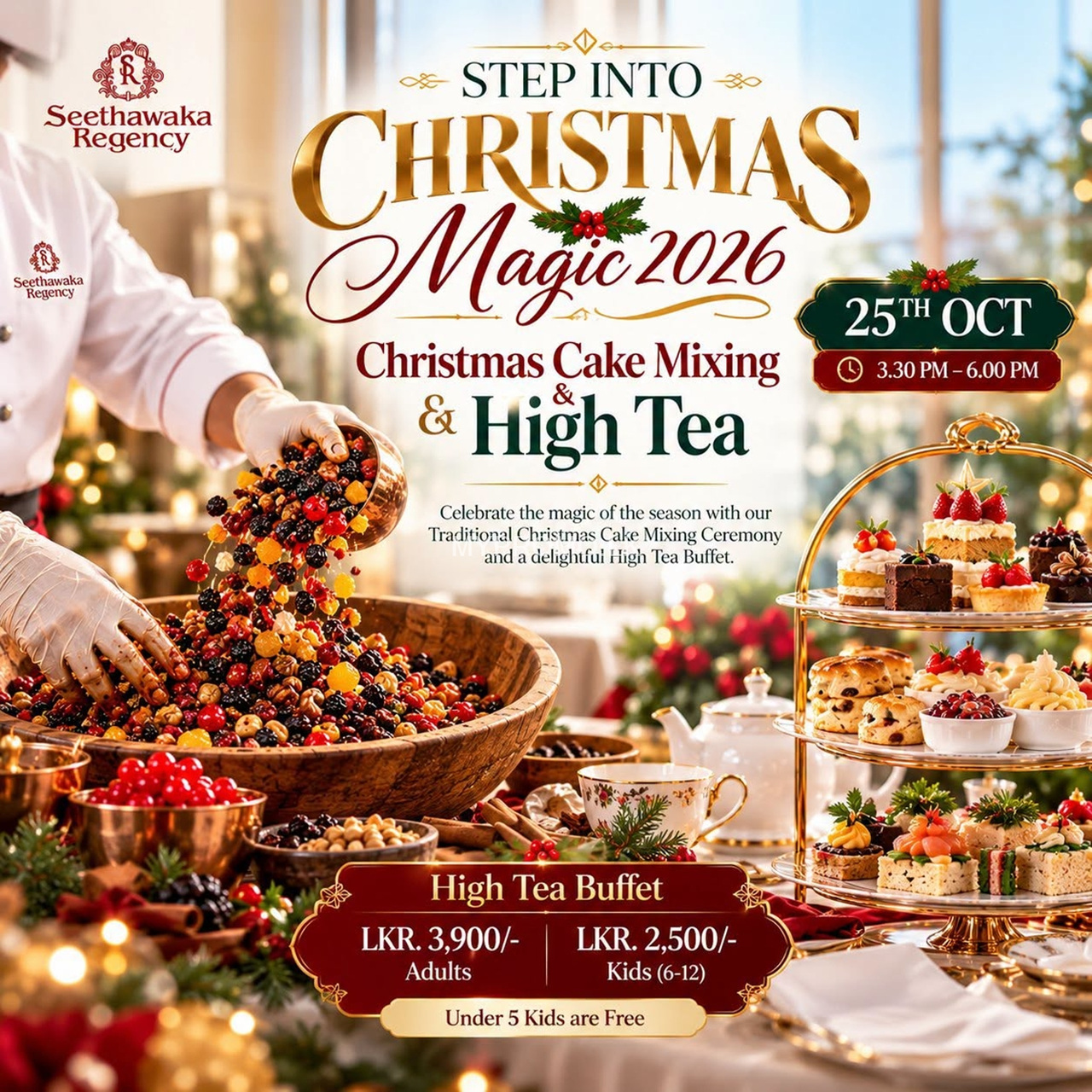 Christmas Cake Mixing and High Tea — Seethawaka Regency