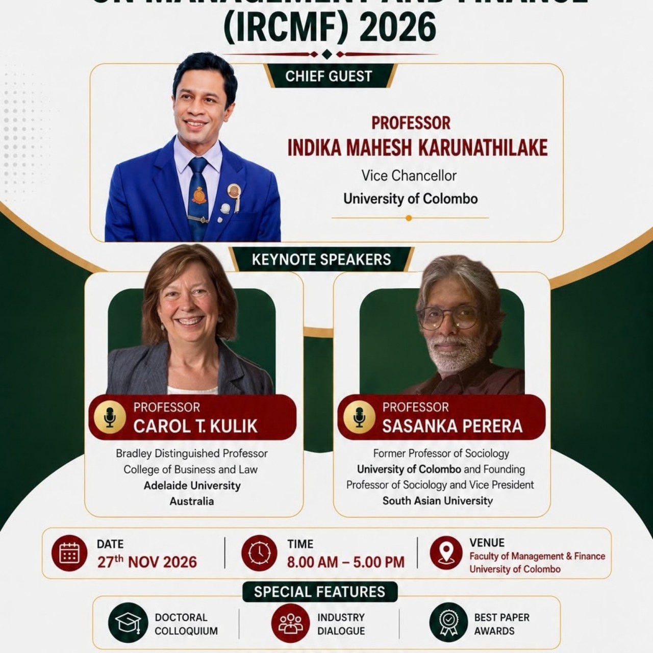 21st International Research Conference on Management and Finance