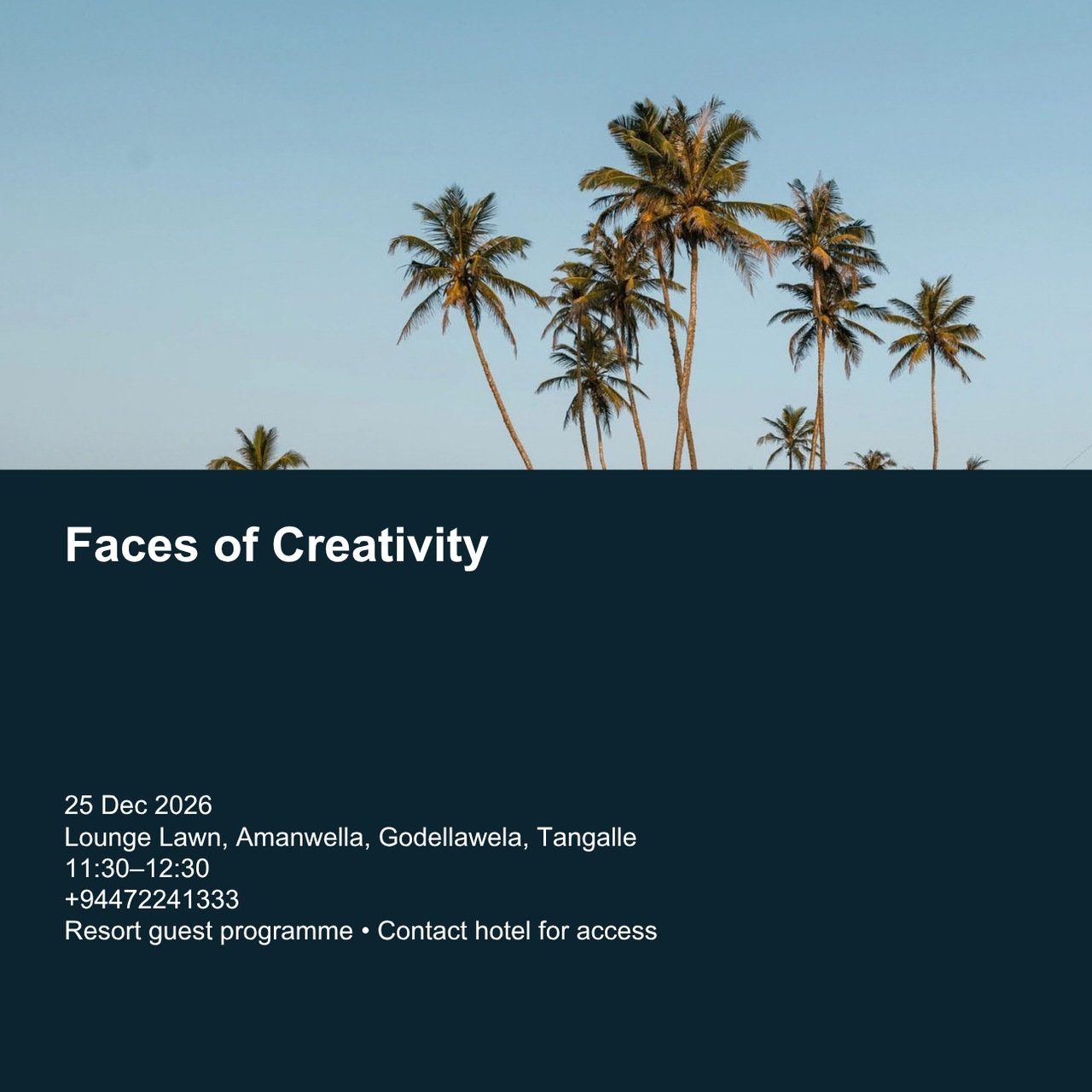 Faces of Creativity — Amanwella